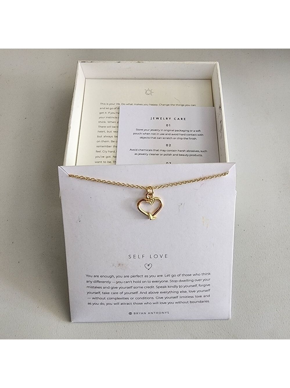New Self Love Bryan Anthonys goldtone nickel free necklace